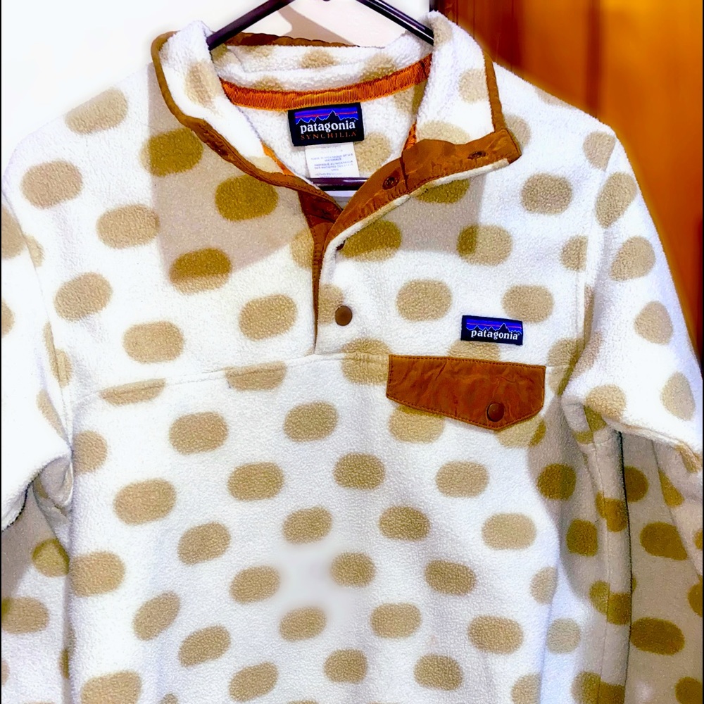 Patagonia Synchilla Snap-t Fleece Pullover Women’s X Small Polka Dots